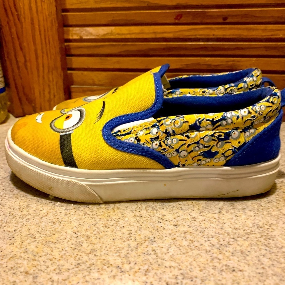 The rise of Gru minion shoes (Size 13 in youth kids shoes)